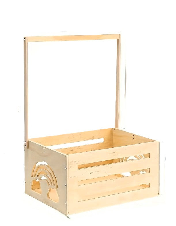 Houten wagentje op wieltjes – speelgoed