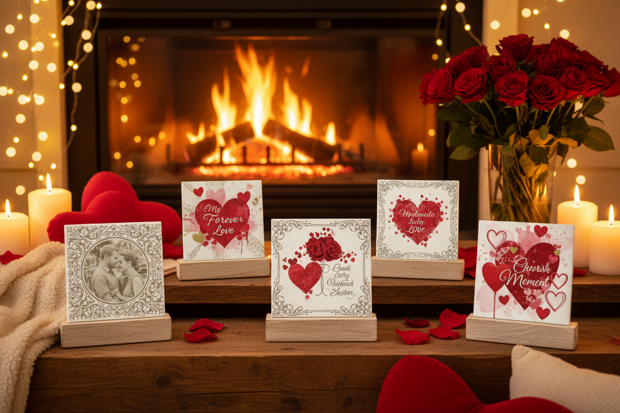 Valentijnsdag tegels display